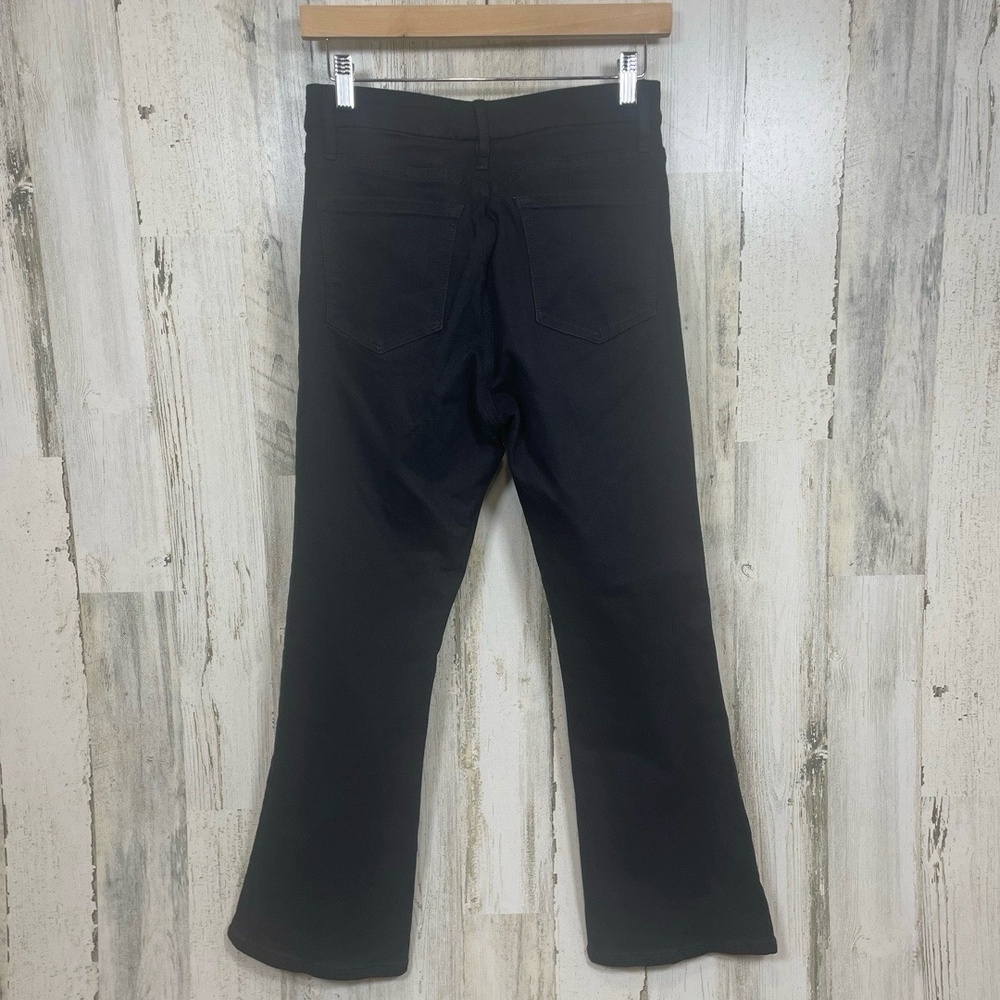 FRAME Jeans size 28 Le Crop Mini Boot Black‎ Bootcut Flare Premium Denim Stretch - Picture 6 of 8
